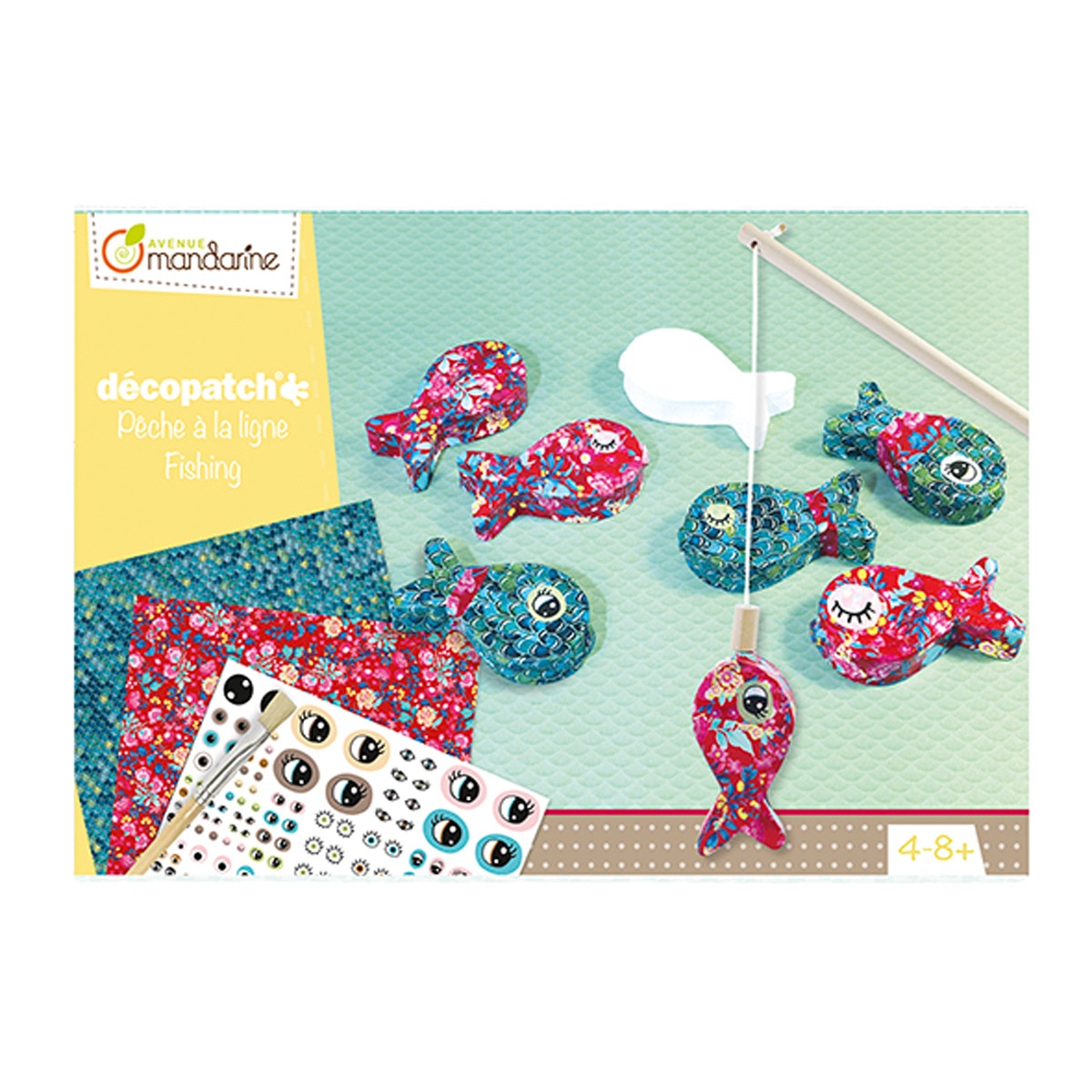 26623-CAJA CREATIVA DECOPATCH PECHE A LA LIGNE FISHING