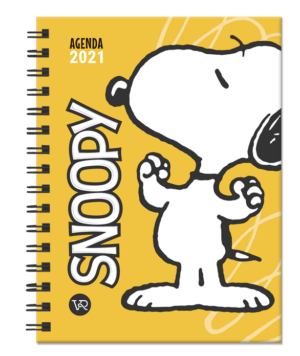 14421-AGENDA SNOOPY 2021 AMARILLA ANILLADA