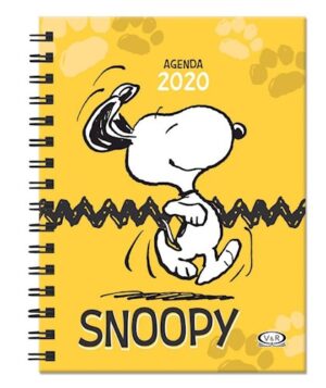 5200-AGENDA SNOOPY 2020 AMARILLA ANILLADA
