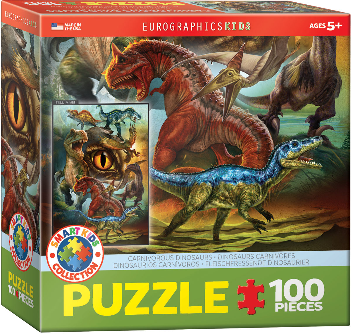 33154-DINOSAURIOS CARNIVOROS /PUZZLE 100 PIEZAS