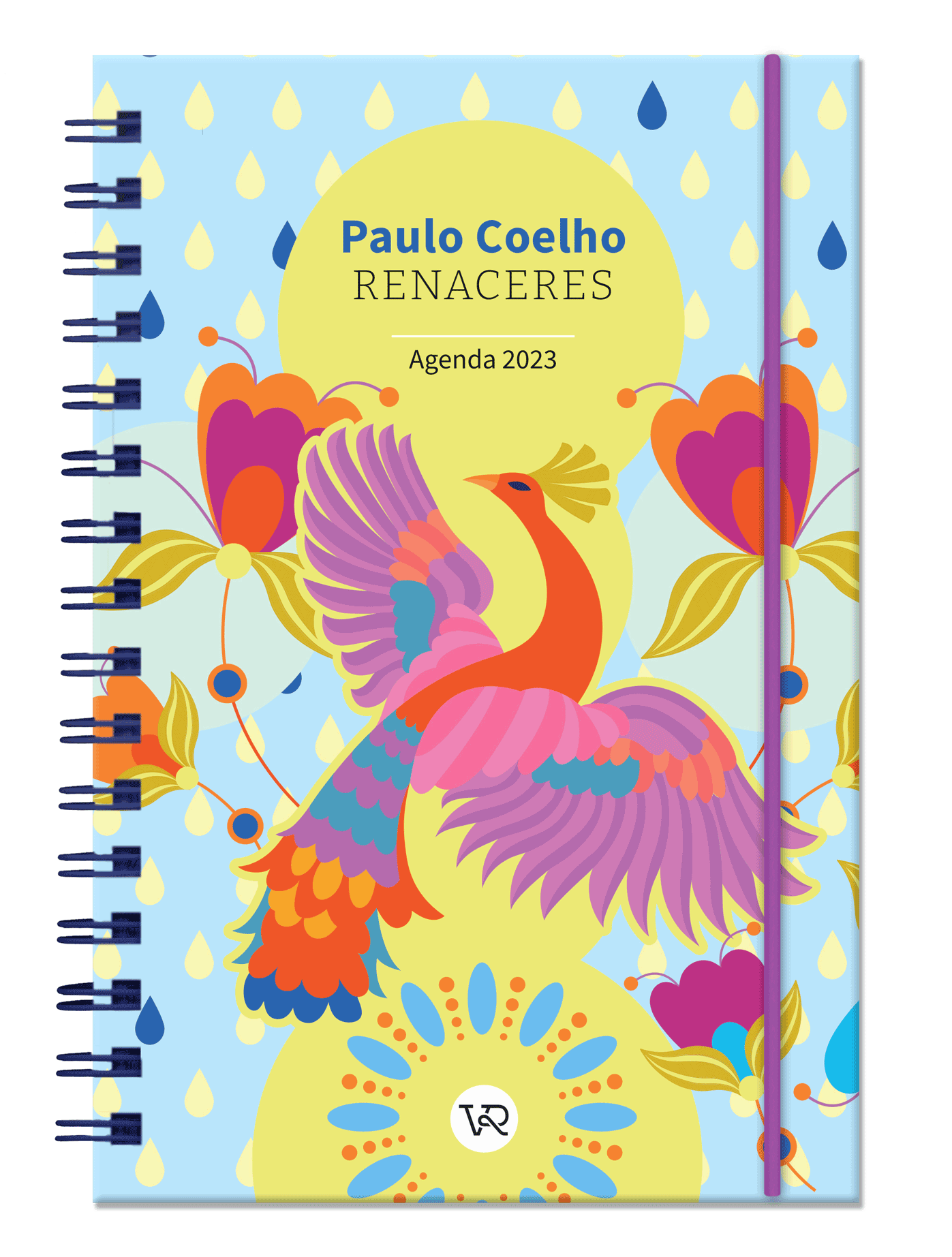 41079-AGENDA PAULO COELHO 2023 / RENACERES ANILLADA TAPA CELESTE