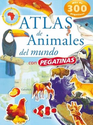 44669-ATLAS DE ANIMALES DEL MUNDO + PEGATINAS