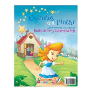 48644-CUENTOS PARA PINTAR : RICITOS DE ORO Y CAPERUCITA ROJA