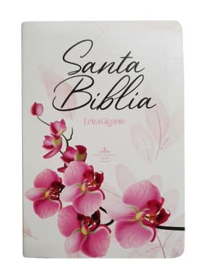 51667-SANTA BIBLIA RVR 1960 LETRA GIGANTE PIEL FLOREADA