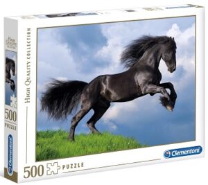 43369-CABALLO NEGRO FRESIA PUZZLE 500 PIEZAS