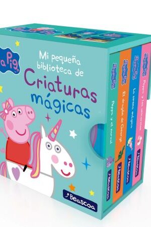 50848-PEPPA PIG : MI PEQUEÑA BIBLIOTECA DE CRIATURAS MAGICAS. SIRENAS, UNICORNIOS, NARVALES Y DRAGONES