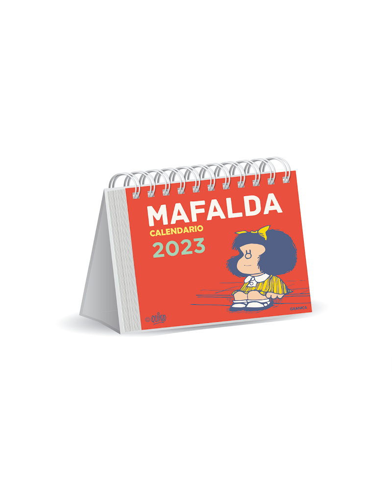 40202-CALENDARIO 2023 : MAFALDA ROJO ESCRITORIO