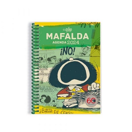 51843-AGENDA MAFALDA 2024 ANILLADA VERDE
