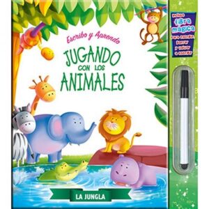 53350-ESCRIBO Y APRENDO JUGANDO CON LOS ANIMALES-LA JUNGLA