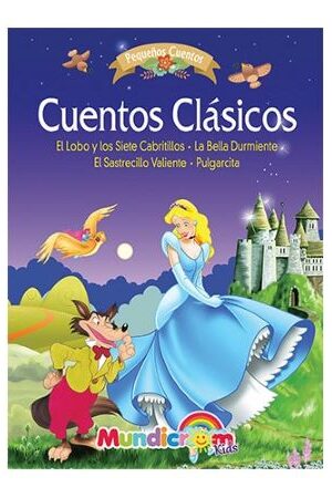 56975-CUENTOS CLASICOS EL LOBO Y LOS SIETE CABRITILLOS / LA BELLA DURMIENTE / EL SASTRECILLO VALIENTE / PULGARCITA