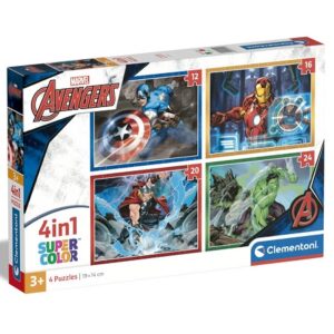 56229-PUZZLE 4 EN 1 AVENGERS