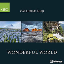 3268-2019 GEO WONDERFUL WORLD GRID CALENDAR