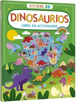 58435-DINOSAURIOS LIBRO DE ACTIVIDADES / STICKERS 3D