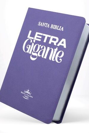 58697-BIBLIA REINA VALERA 60 PIEL LILA LETRA GIGANTE