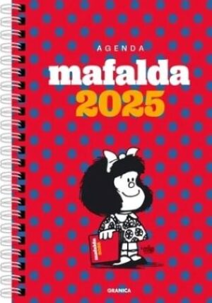59265-AGENDA MAFALDA 2025 ANILLADA COLUMNA ROJA
