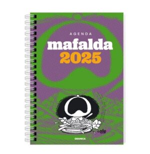 59246-AGENDA MAFALDA 2025 ANILLADA FEMINISTA VERDE-GRIS