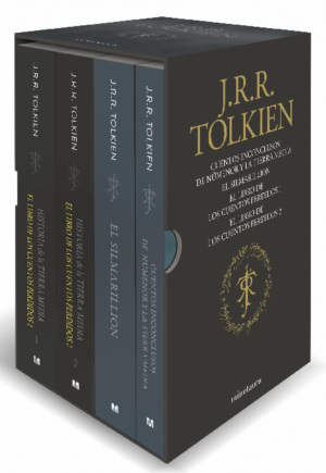 60423-ESTUCHE TOLKIEN 2 (SILMARILLION, CUENTOS INCONCLUSOS, Hª TIERRA MEDIA 1 Y 2)