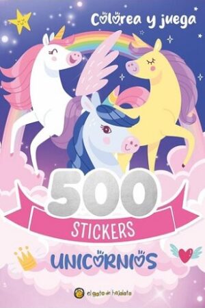 62088-500 STICKERS DE UNICORNIOS - COLOREA Y JUEGA