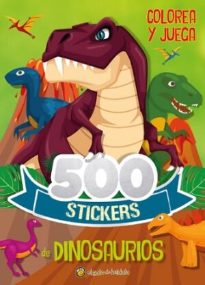 62193-500 STICKERS DINOSAURIOS - COLOREA Y JUEGA