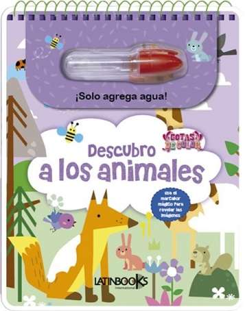 63000-DESCUBRO LOS ANIMALES GOTAS DE COLOR / WATER BOOKS