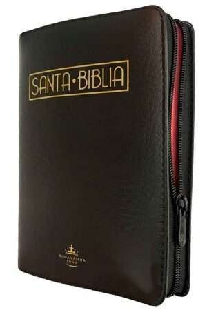 47835-SANTA BIBLIA RVR 1960 LETRA GRANDE CON CIERRE CANTO ROJO