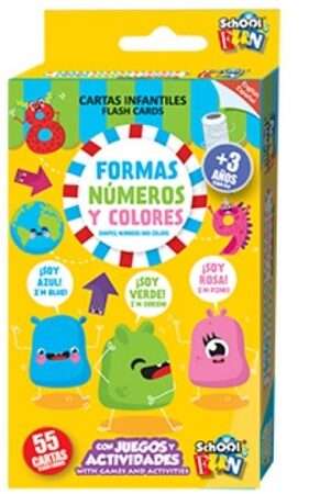 64652-FORMAS NUMEROS Y COLORES INGLES/ESPAÑOL - CARTAS INFANTILES