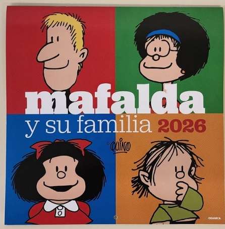 64688-CALENDARIO DE PARED MAFALDA Y SU FAMILIA 2026